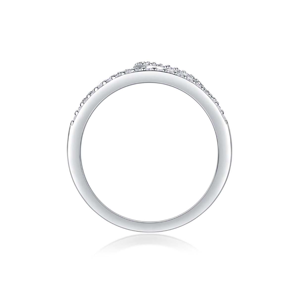 1Crown Diamond Ring Luxury And Stylish Moissanite Silver Ring Prohibit TikTok sales - 5 - CJ