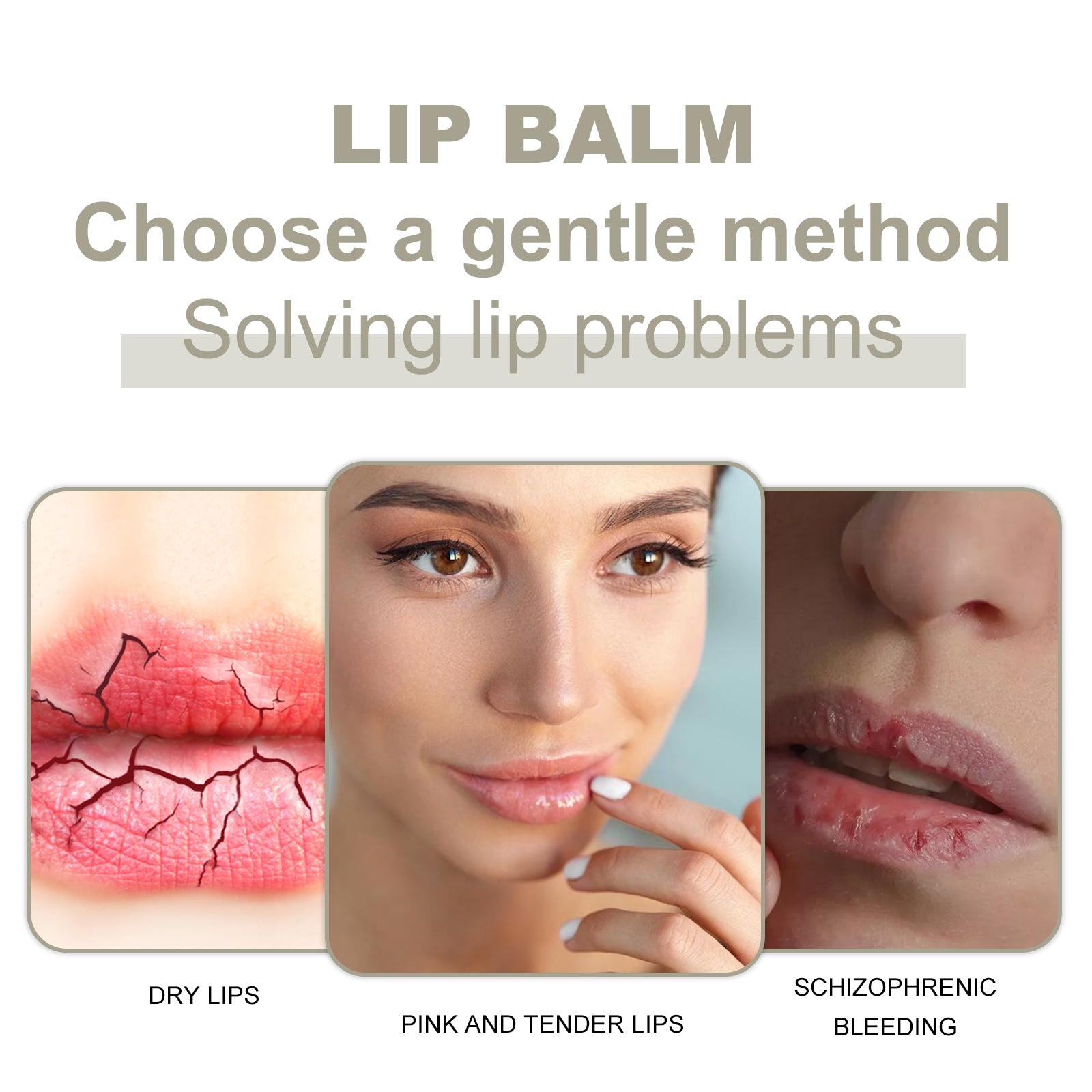 Hoygi Lip Balm, Fade Lip Lines Anti Cracking And Peeling Hydrating Plentiful Water Embellish Lip Care - 5 - CJ