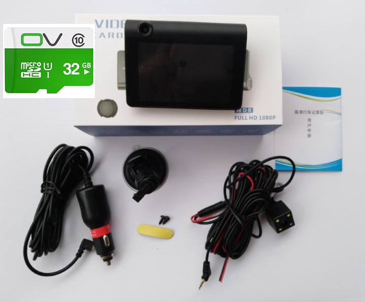 1080P High - definition Three - record Driving Recorder - 0 - CJ
