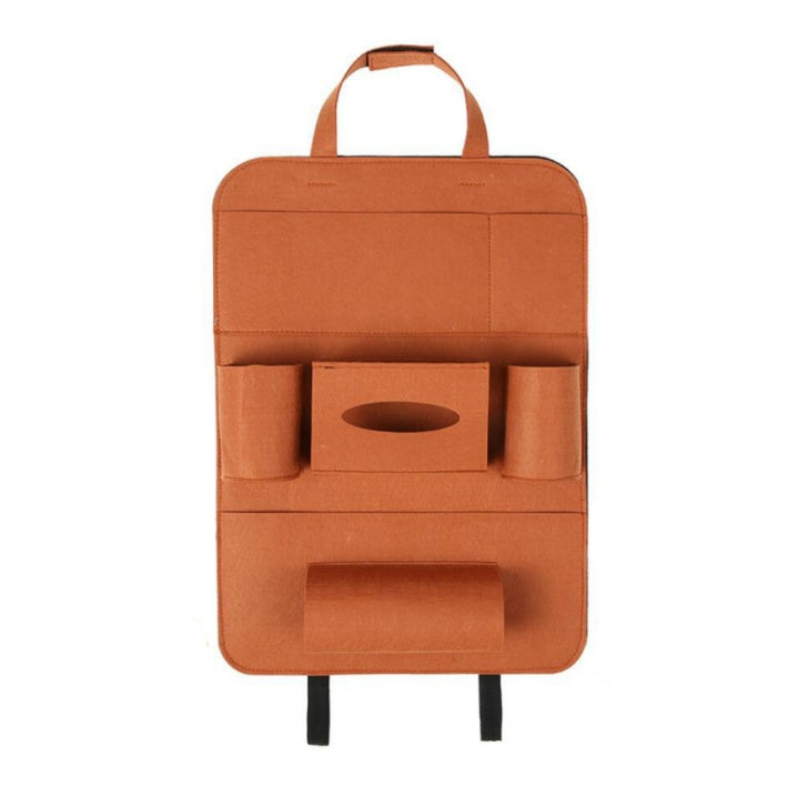 Auto Car Backseat Organizer Car - Styling Holder Multi - Pocket Seat Wool Felt Storage Multifunction Vehicle Accessories Bag - 0 - CJ - Camel - 400x550mm - CJQCNBQC00045 - Camel - 400x550mm
