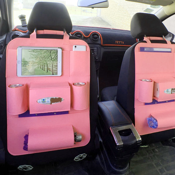 Auto Car Backseat Organizer Car - Styling Holder Multi - Pocket Seat Wool Felt Storage Multifunction Vehicle Accessories Bag - 0 - CJ
