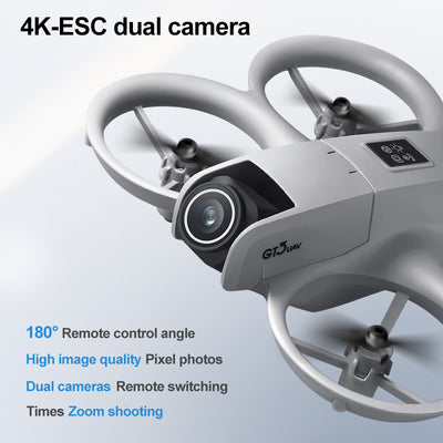 GT3 Small Unmanned Aerial Vehicle, Optical Flow Hovering, Stable Flight, Propeller Protection, Safe Flight, Equipped With Dual Cameras, Electrically Adjustable, Easy To Operate, Easy To Get Started, S - 5 - CJ