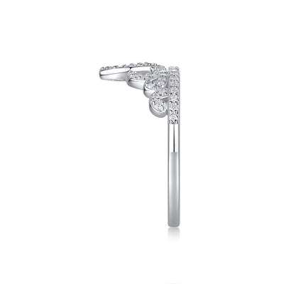 1Crown Diamond Ring Luxury And Stylish Moissanite Silver Ring Prohibit TikTok sales - 5 - CJ