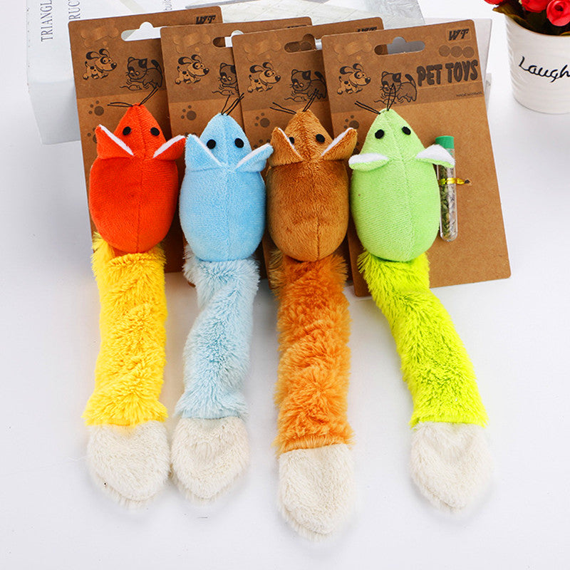 Long Tail Mouse Cat Teaster Toys Funny Pet Toys Cat Toys Mouse Trainning Funny Playing Toys Interactive Pets Products - 0 - CJ