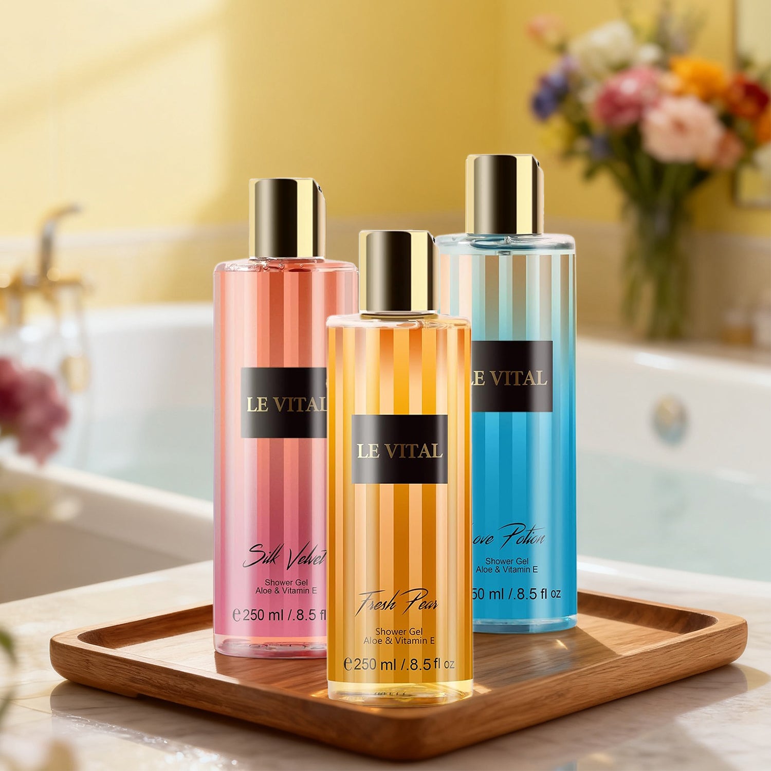 Shower Gel - Genuine Attraction&Shower Gel - Silk Velvet 8.5fl.oz, 250ml 12, Master - 5 - CJ