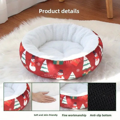 Christmas Mattresses For Pet Dogs And Cats, Warm Pet Beds, Kennel, Small And Medium - sized Dogs, Puppies And Kittens, And Extra Sizes For Sleeping - 4 - CJ