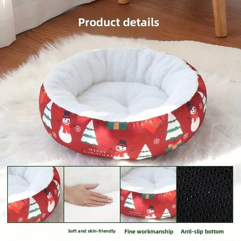 Christmas Mattresses For Pet Dogs And Cats, Warm Pet Beds, Kennel, Small And Medium - sized Dogs, Puppies And Kittens, And Extra Sizes For Sleeping - 4 - CJ
