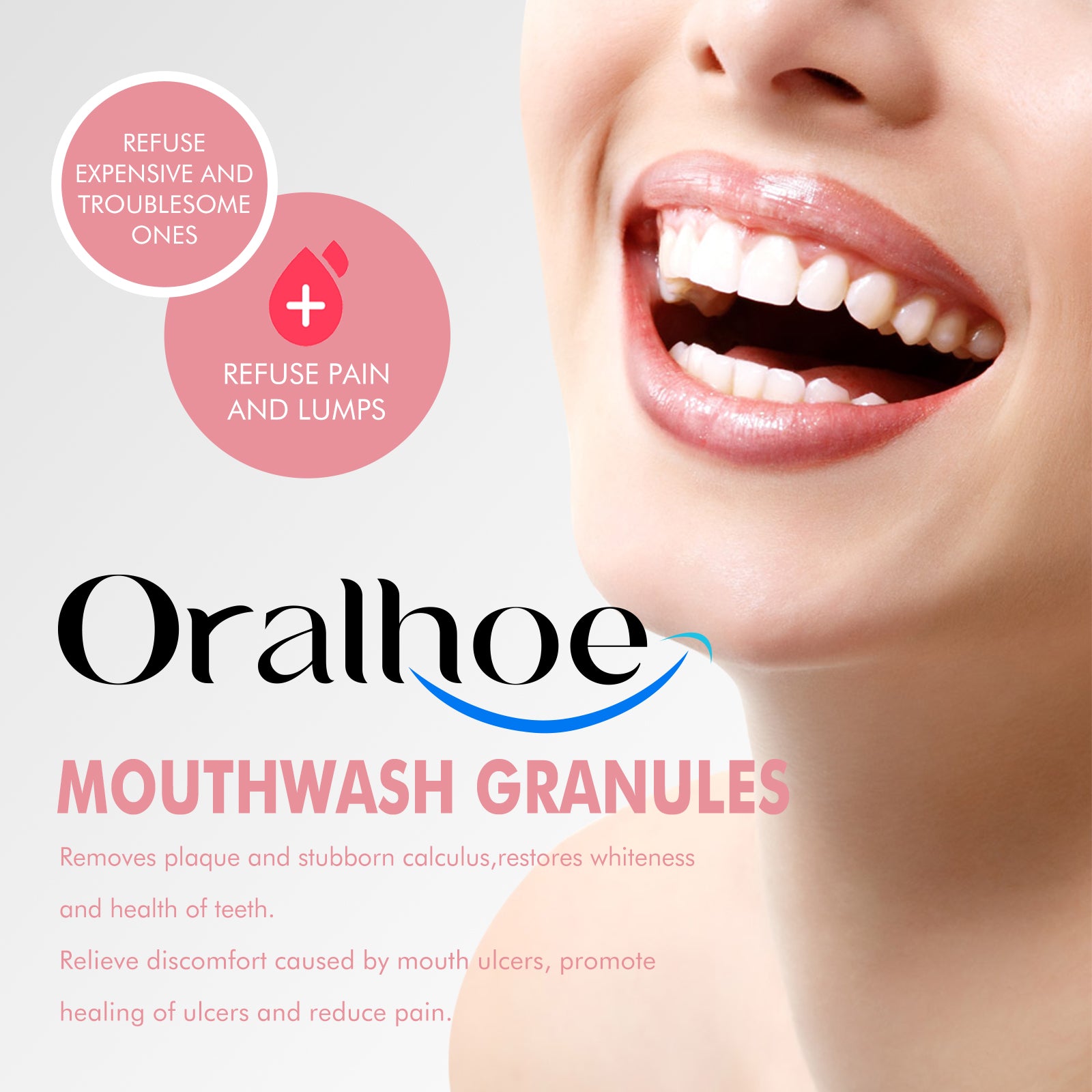 Oralhoe Peach Flavor Teeth Cleaning Mouthwash Pellets Breath Long Lasting Fragrance Clean Gums Portable Mouthwash Pellets - 5 - CJ