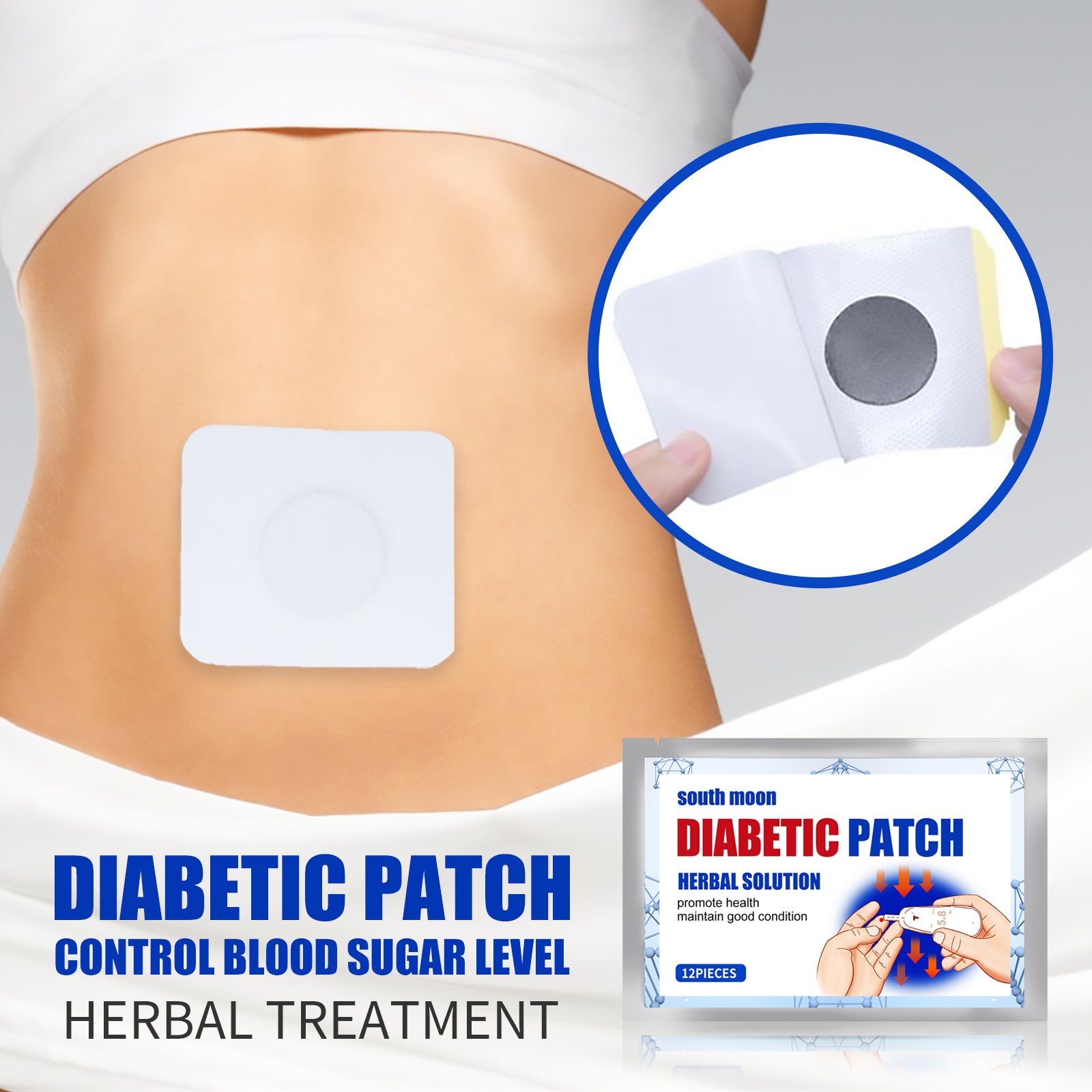 South Moon Sugar Soothing Patch Body Care Belly Button Patch For Middle - aged And Elderly To Relieve Thirst Personal Health Care Patch - 5 - CJ