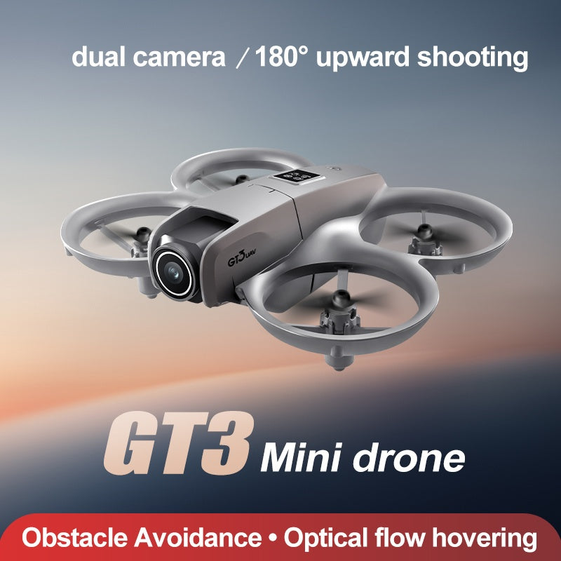 GT3 Small Unmanned Aerial Vehicle, Optical Flow Hovering, Stable Flight, Propeller Protection, Safe Flight, Equipped With Dual Cameras, Electrically Adjustable, Easy To Operate, Easy To Get Started, S