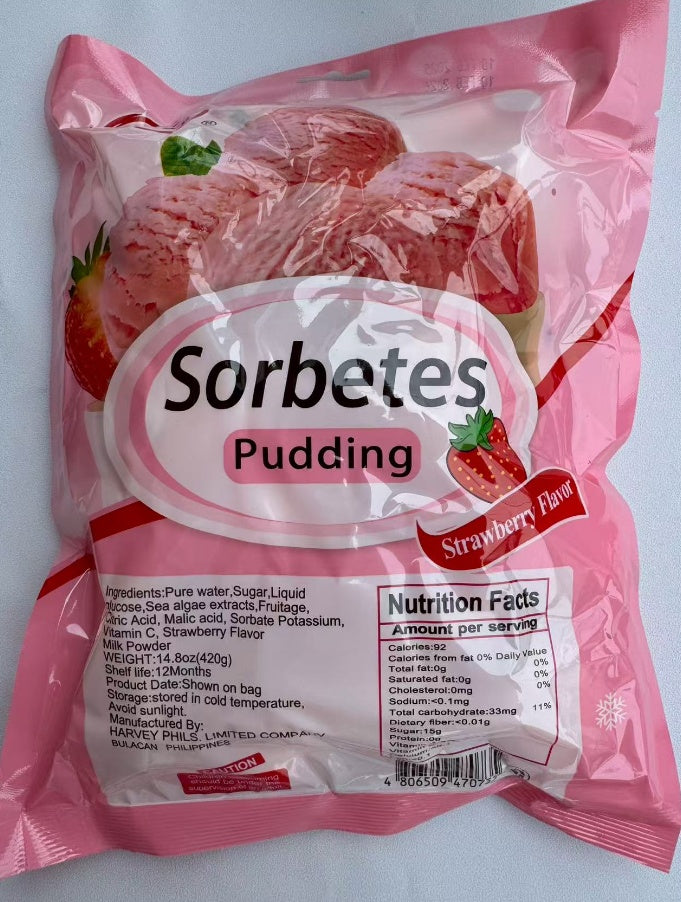 Sorbetes Pudding Jelly Strawberry - Mango Flavor Snack Dessert - 5 - CJ
