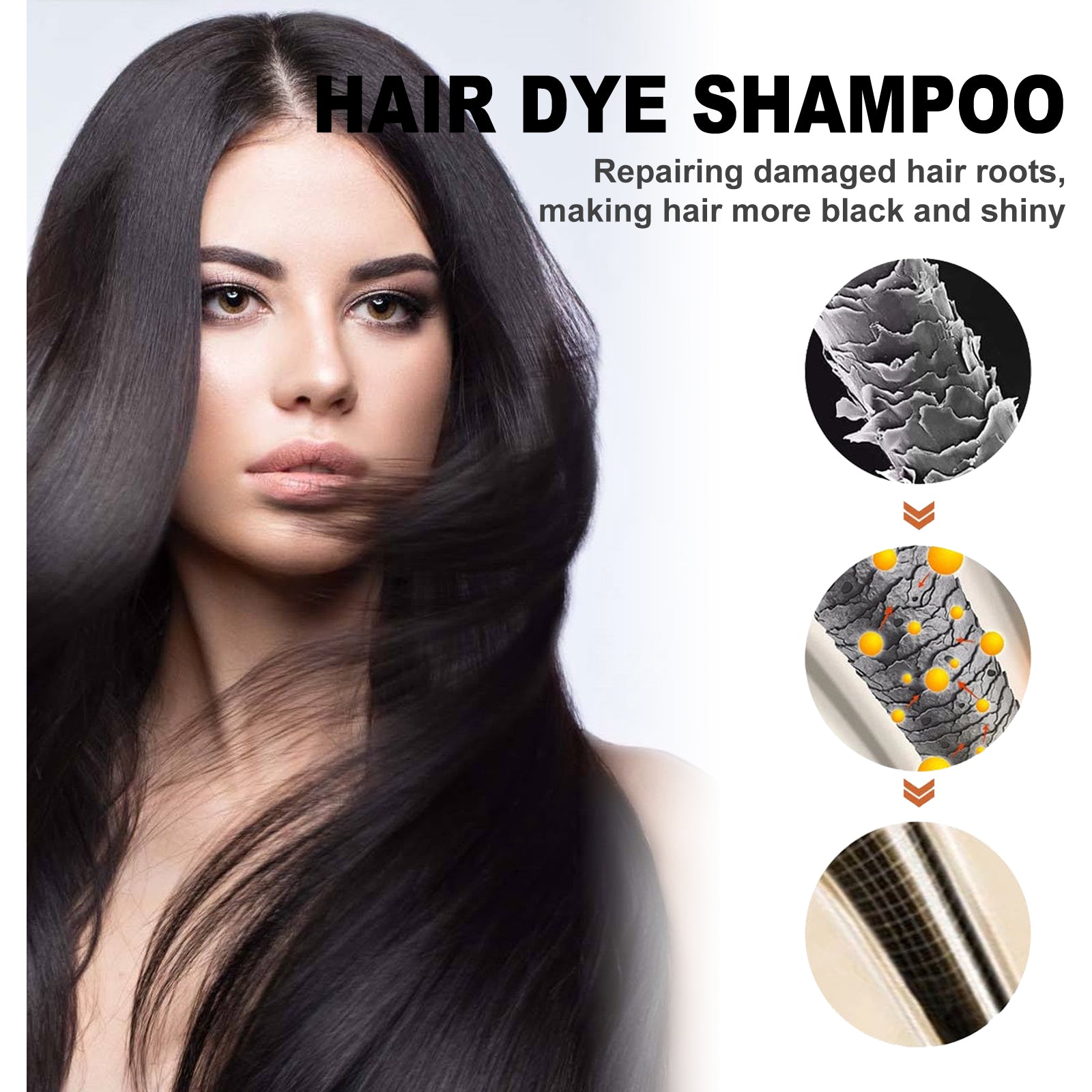 Removing Dandruff And Black Hair Shampoo Black - 5 - CJ