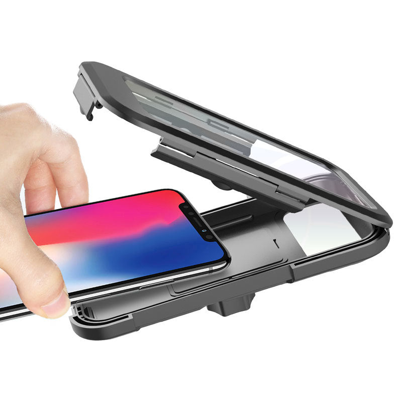 Adjustable Waterproof Bicycle Mobile Phone Holder Mount Universal Bike Motorcycle Handlebar Cell Phone Support Mount Bracket Bag - 0 - CJ