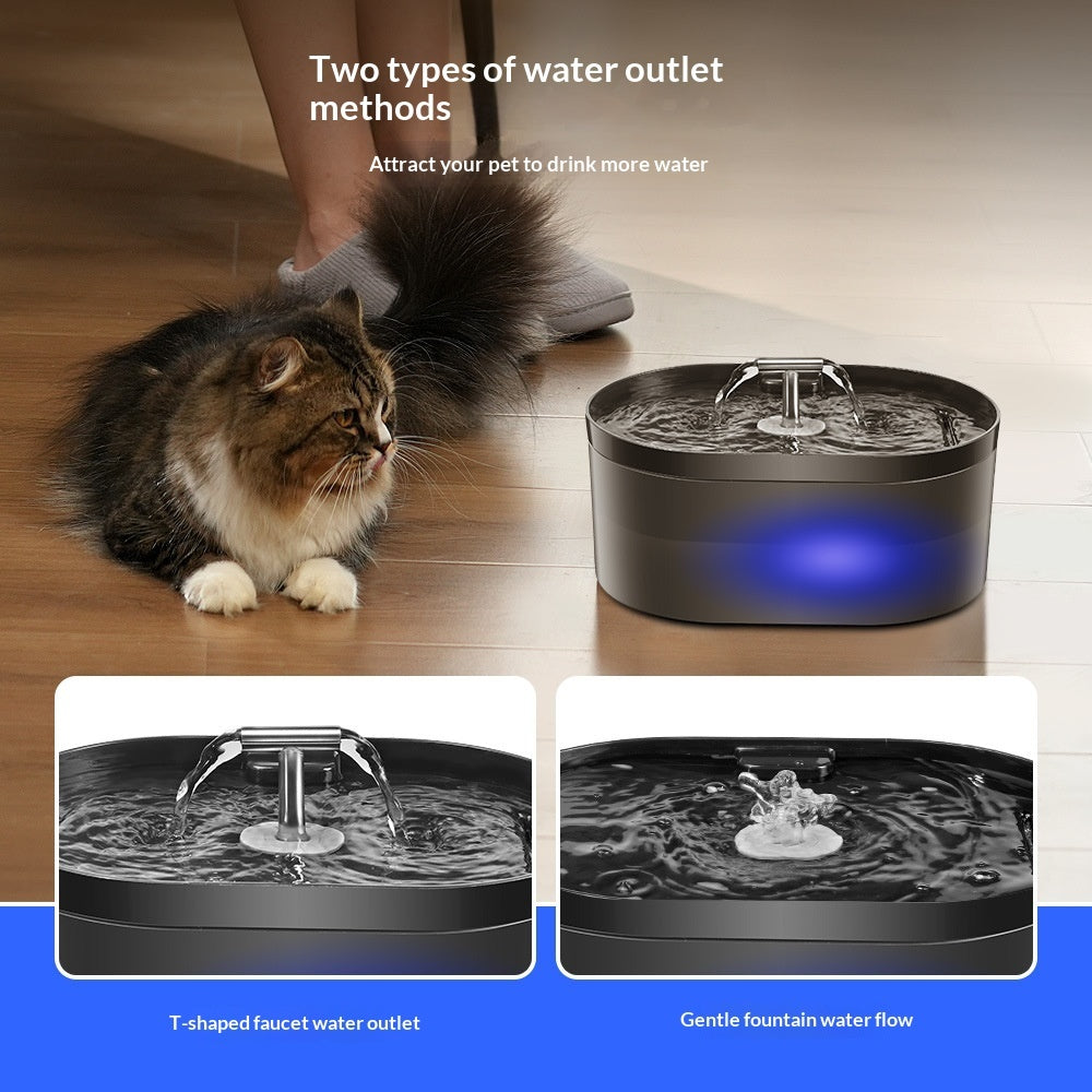 T - shaped Dual - spout Pet Water Fountain - 0 - CJ