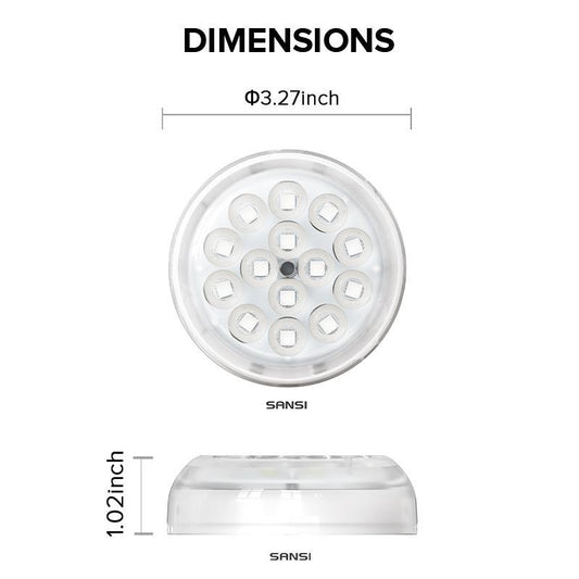 Three - color Upgraded Wireless Charging Pool Landscape Decoration Waterproof Outdoor Diving Color - changing Underwater Spotlight - 5 - CJ