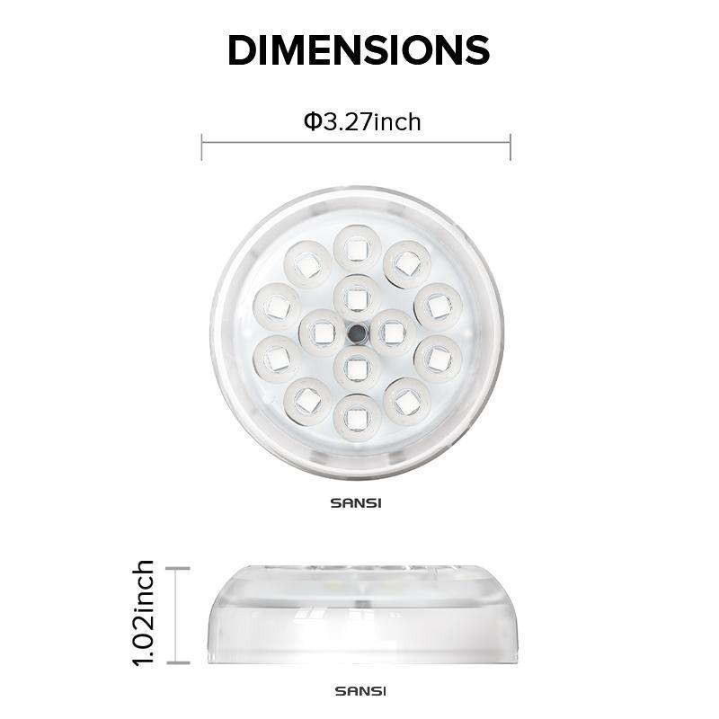 Three - color Upgraded Wireless Charging Pool Landscape Decoration Waterproof Outdoor Diving Color - changing Underwater Spotlight - 5 - CJ