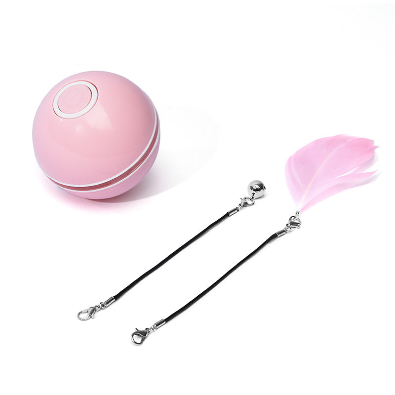 LED Laser Electronic Rolling Pet Funny Cat Toy Ball - 0 - CJ - PinkRecharge - CJJJCWMY00142 - PinkRecharge