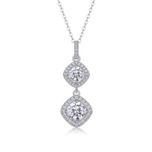 1Snowy Wonderland - A Fashionable And Luxurious Diamond Jewelry Pendant Set With 1 - carat Moissanite S925 Sterling Silver And Platinum Plating Prohibit TikTok sales - 5 - cj