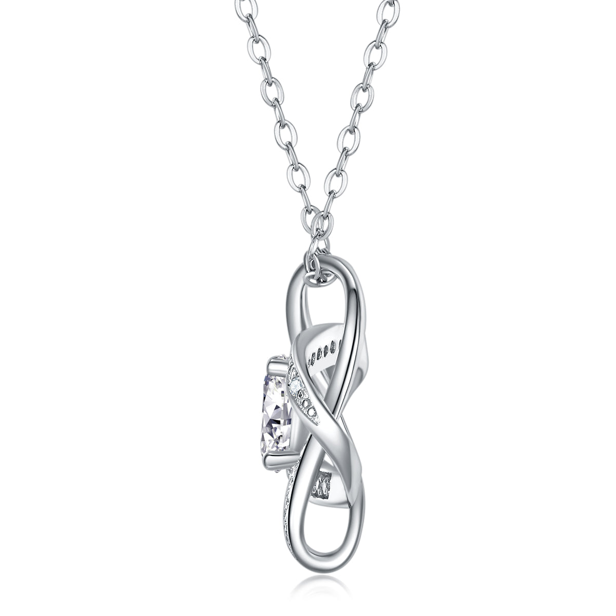 1Reciprocating - A Fashionable And Luxurious Diamond Jewelry Pendant Set With 1 - carat Moissanite S925 Sterling Silver And Platinum Plating Prohibit TikTok sales - 5 - cj