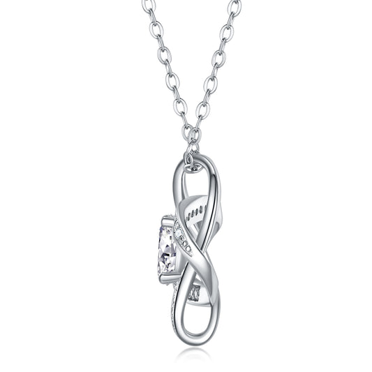 1Reciprocating - A Fashionable And Luxurious Diamond Jewelry Pendant Set With 1 - carat Moissanite S925 Sterling Silver And Platinum Plating Prohibit TikTok sales - 5 - cj