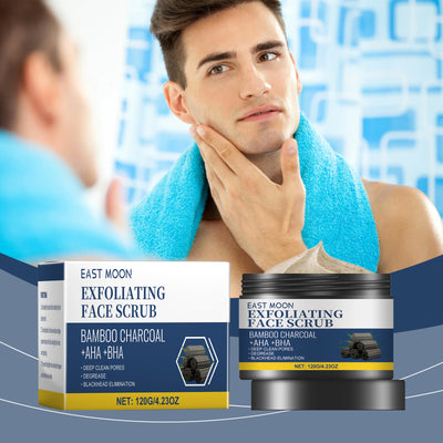 East Moon Charcoal Facial Scrub, Gentle Exfoliating Comfort Cleansing Face Moisturizing Moisturizing Scrub - 5 - CJ