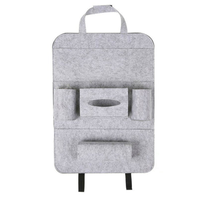 Auto Car Backseat Organizer Car - Styling Holder Multi - Pocket Seat Wool Felt Storage Multifunction Vehicle Accessories Bag - 0 - CJ - Light grey - 400x550mm - CJQCNBQC00045 - Light grey - 400x550mm