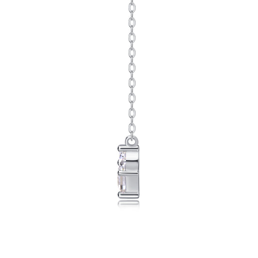 1Love In The Present - A Fashionable And Luxurious Diamond Jewelry Pendant Set With Square Moissanite S925 Sterling Silver Prohibit TikTok sales - 5 - cj