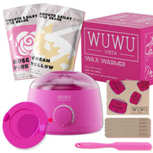 Waxing Kit 11 Items WUWUVISTA Hair Removal Wax Kit With Wax Melt Warmer Waxing Beads For Face,Brazilian,Full Body,Bikini,Sensitiive Skin Suitable For Plugs Of American, European Specification - 5.0 - CJ
