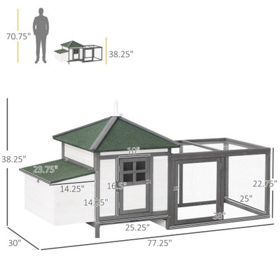 Wooden Chicken Coop With Nesting Boxes - 5 - CJ