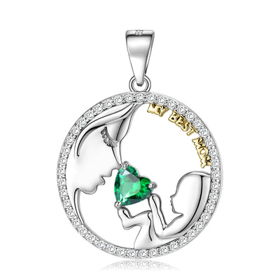 S925 Sterling Silver Mom&baby Necklace Mother's Day Series Ins Style Sweater Chain - 4 - https://x.com/titan_prim62775J - PNC00835 - CJJE1599731 - PNC00835