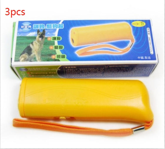 3 - in - 1 Anti Barking Dog Training Device Ultrasonic Dog Training Repeller  LED Flashlight - 0 - CJ