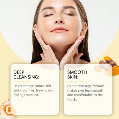 OUHOE Turmeric Exfoliating Facial Scrub, Gently Repair Dead Skin Exfoliating Bright And Smooth Skin - 5 - CJ