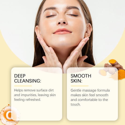 OUHOE Turmeric Exfoliating Facial Scrub, Gently Repair Dead Skin Exfoliating Bright And Smooth Skin - 5 - CJ