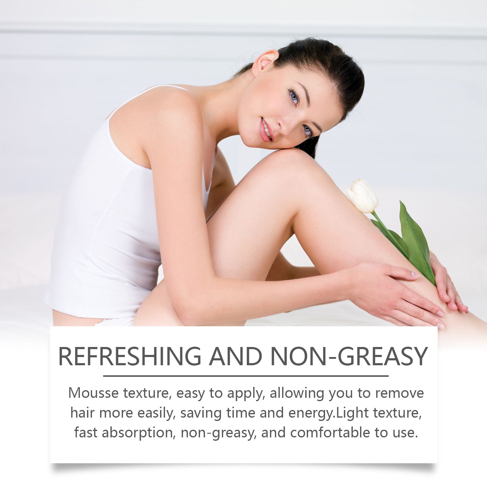 OUHOE Gentle Depilatory Mousse Gentle Depilatory Body Hair Removal Refreshing Silky Skin Care Foam Mousse - 5 - CJ