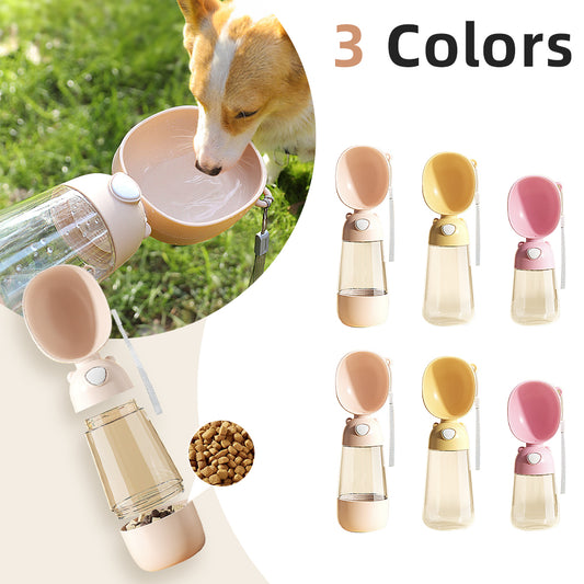 Portable Dog Water Bottle Food And Water Container For Pet Pets Feeder Bowl Outdoor Travel Drinking Bowls Water Dispenser - 0 - CJ