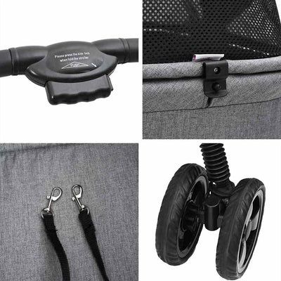 Foldable Pet Stroller 81 x 600D Oxford - 5 - CJ