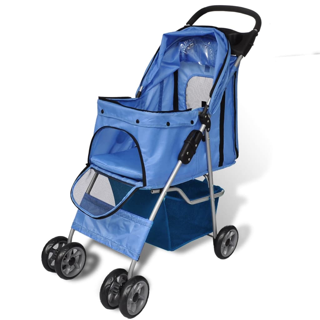 Dog Stroller Dog Buggy   Pet Buggy Dog/Cat Foldable Travel Stroller - 5 - CJ