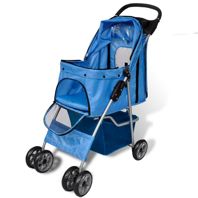 Dog Stroller Dog Buggy   Pet Buggy Dog/Cat Foldable Travel Stroller - 5 - CJ