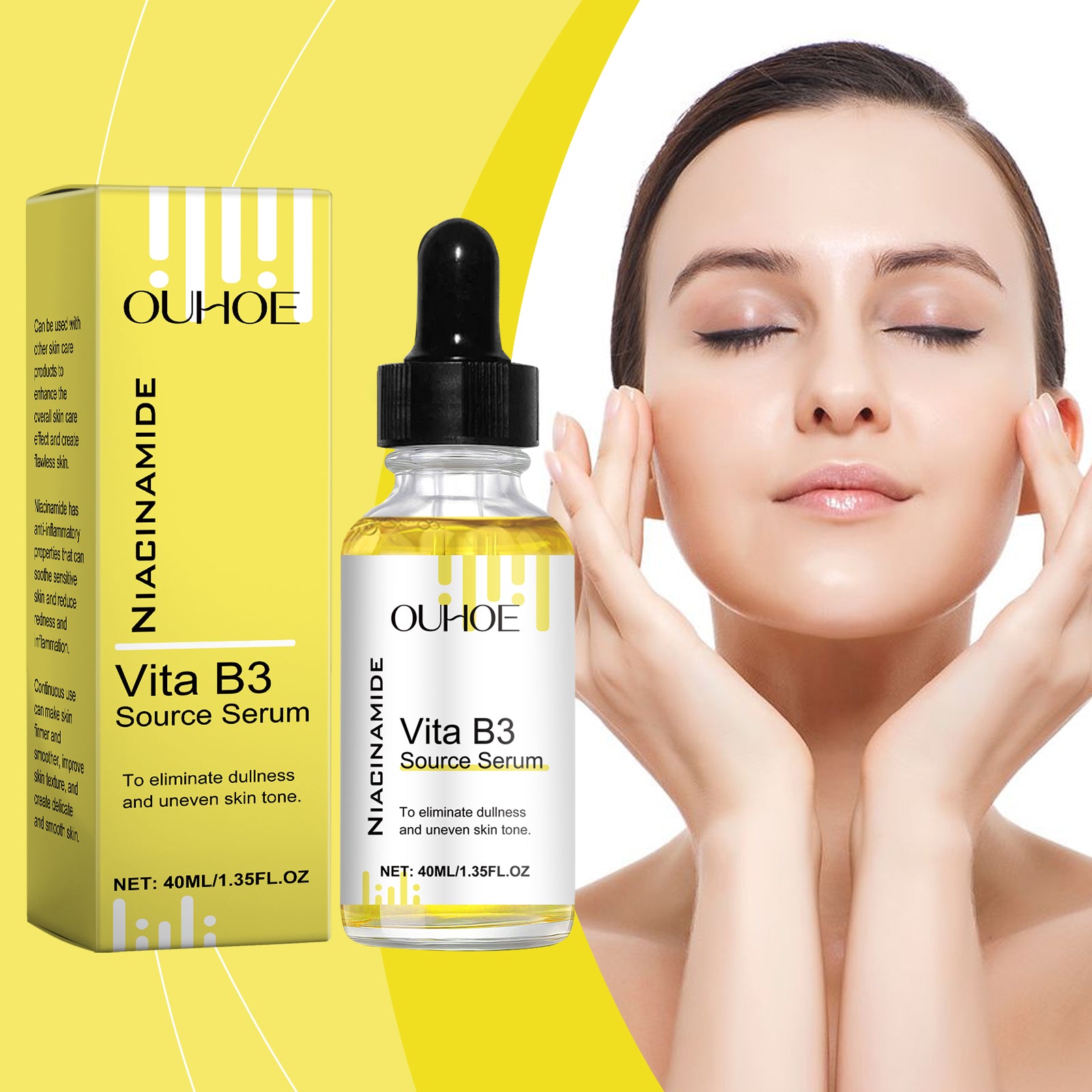 OUHOE Face Serum Moisturizes Facial Skin With Moisture Lock Hydrating Vitamin B3 Serum - 5 - CJ