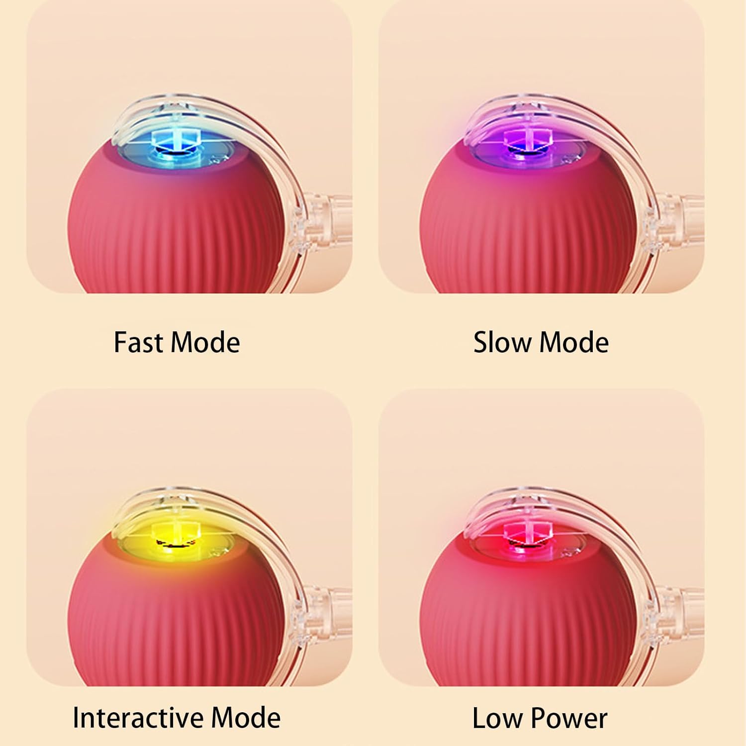 Rolling Ball Ball For Dogs Doggie Ball Interactive Dog Smart Ball Toy Interactive Cat Ball Toy 360  Smart Automatic Rolling Pet Ball - 4 - CJ