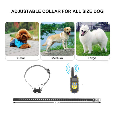 1Pc Dog Training Collar With Remote  IP67 Waterproof Pet Trainer 300mAh Rechargeable 875 Yard Remote Control 4 Modes Adjustable Level - 5 - CJ