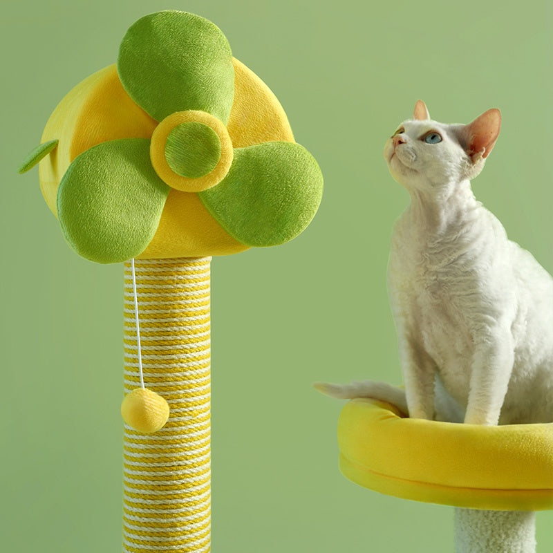 Cat Climbing Frames And Multi - level Cat Towers With Durable Scratching Posts, Comfortable And Fun Jumping Platforms, Hanging Toys, Viewing Perches, Removable Pet Gel Pads, And Hammocks - 5 - CJ