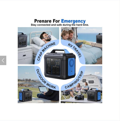 296Wh 80000mAh Lithium Battery Generator Solar For Outdoor Camping RV Home - 5 - CJ