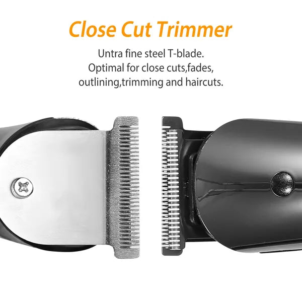 Men Electric Hair Clipper Trimmer Rechargeable Beard Shaver Razor Nose Trimmer Set - 5 - CJ