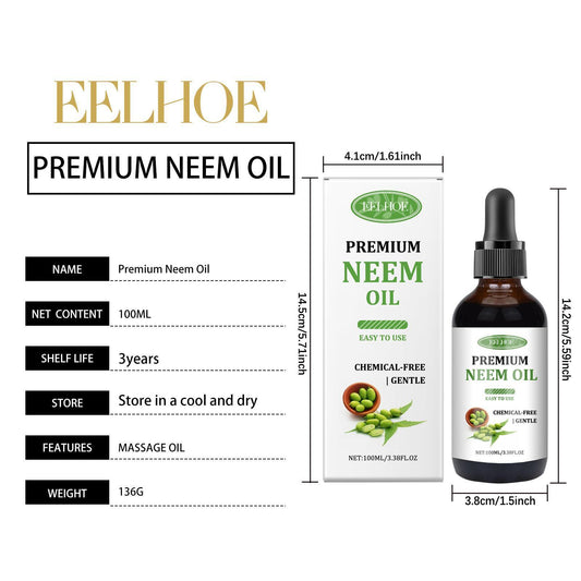 Yihe Neem Oil Care Essential Oil Nourishes Scalp Skin Neem Oil Massage Oil - 5 - CJ