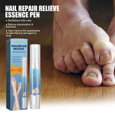 West&Month Nail Repair Relieve Essence Pen, Moisturizing Repair Hand And Foot Inlay Nail Thickening Grey Nail Correction Pen - 5 - CJ
