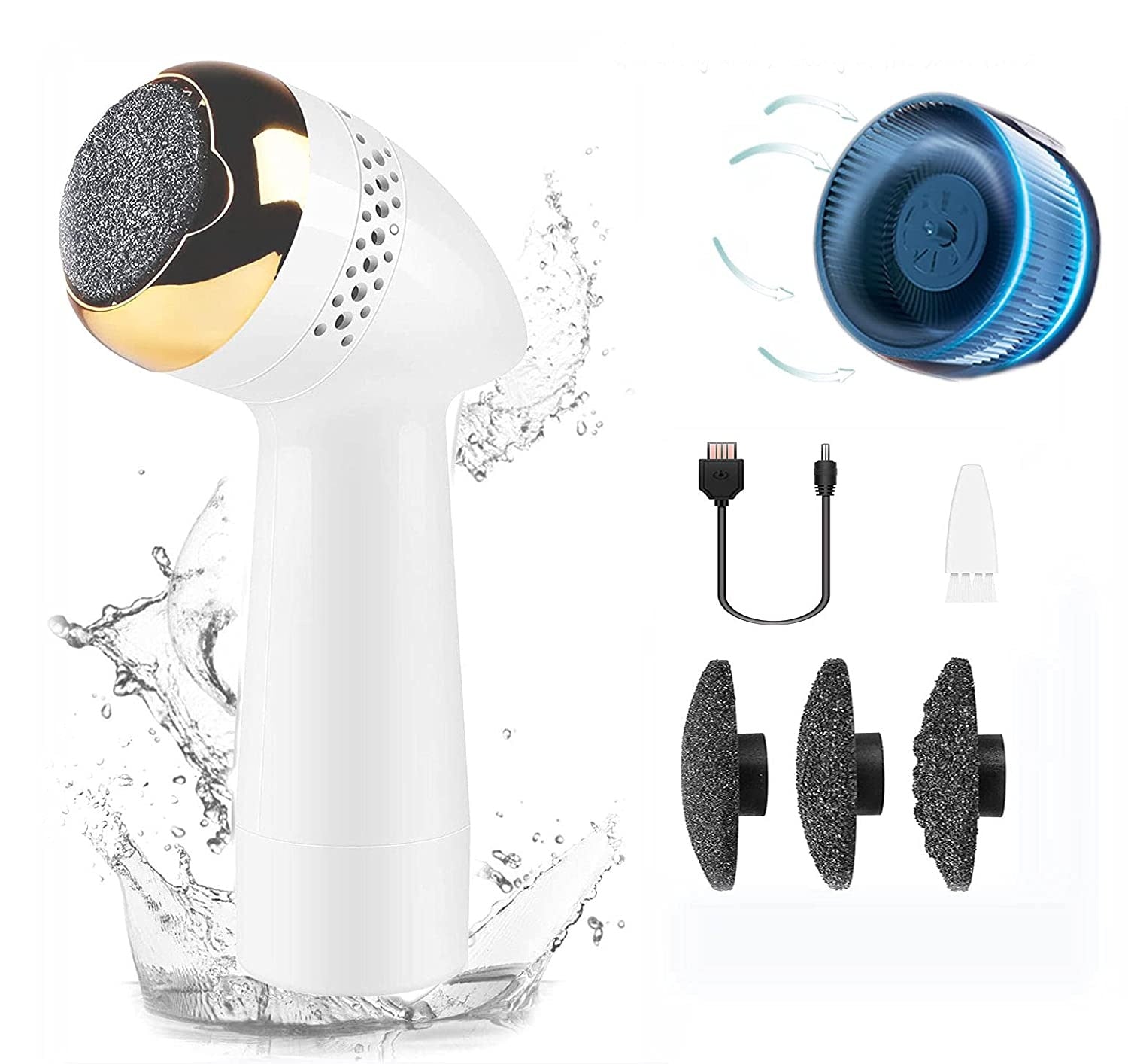 Electric Foot Grinder Vacuum Foot Grinding Machine Exfoliating Dead Skin Callus Remover Foot Care - 5 - CJ