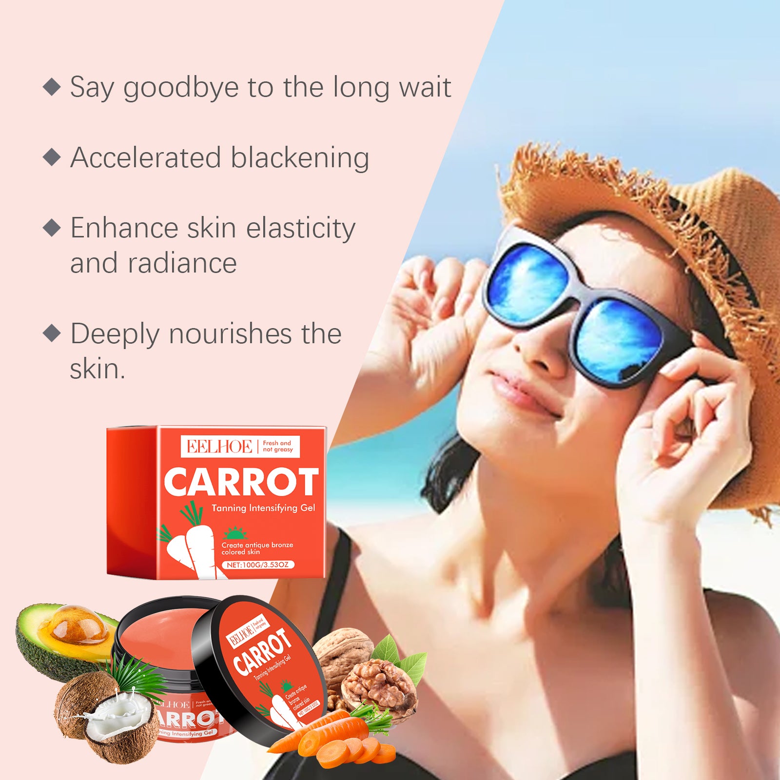 Eelhoe Carrot Black Gel Equalizes Skin Tone And Creates A Healthy Cream For Wheat Skin - 5 - CJ