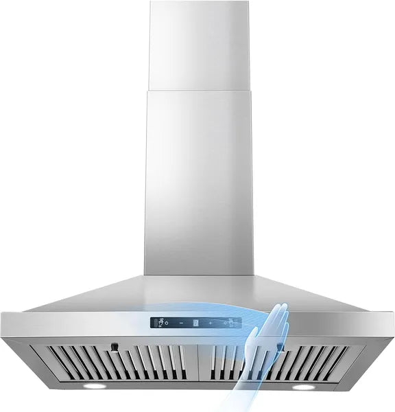 24-Inch 450 CFM Stainless Steel Wall-Mount Range Hood
