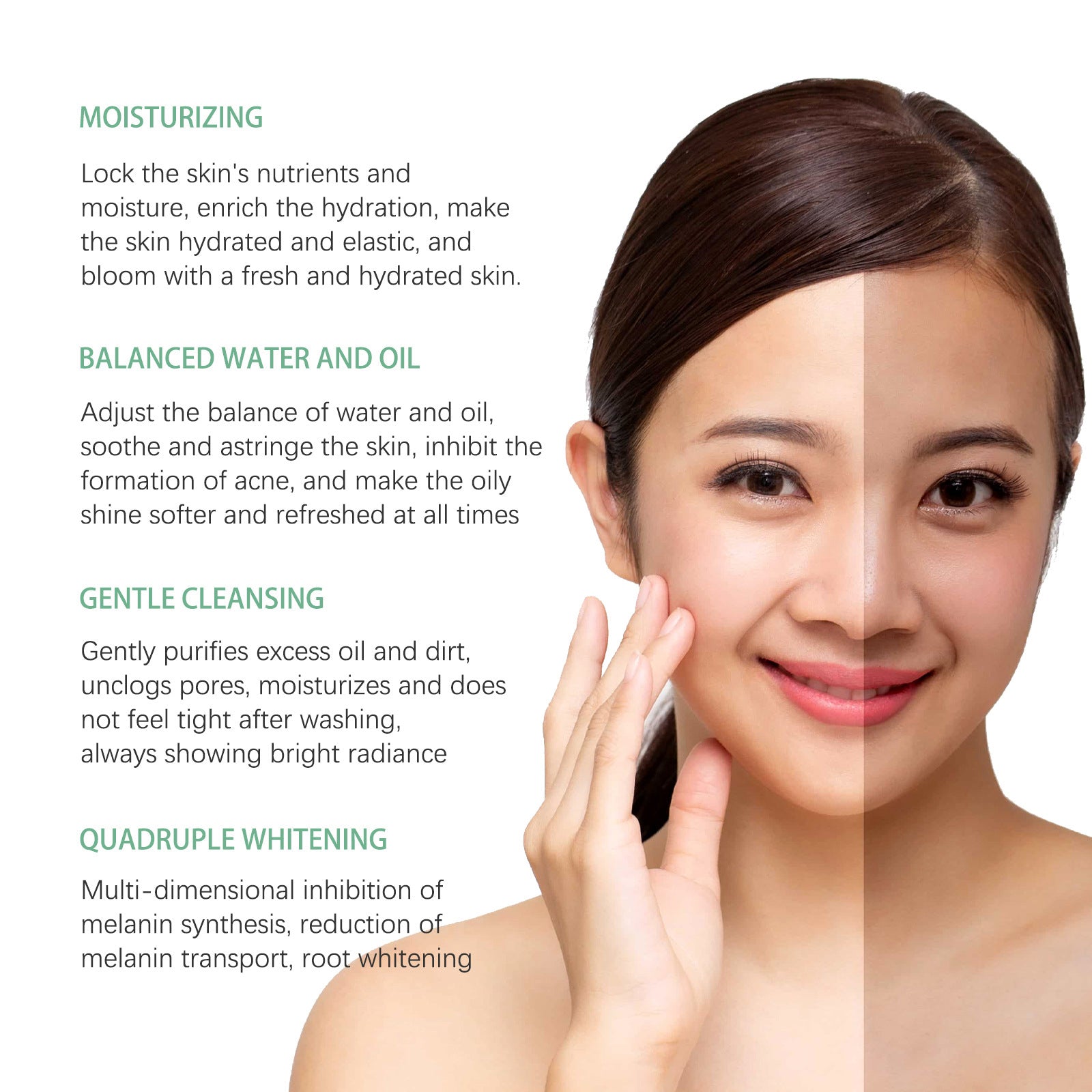 West&Month Brightening And Freckle - removing Facial Cleanser, Cleansing And Brightening Skin Moisturizing And Non - tightening Cleanser - 5 - CJ